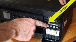 How to change a Brother inkjet printer cartridge