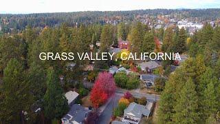 Drone Flight Over Grass Valley, California