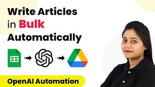 How to Write Articles in Bulk | Article Generator |  OpenAI Automation