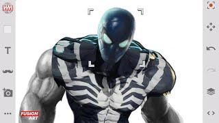 Spider Man + Venom + Wolverine + Hulk + Captain America + Spider Man 2099 + Hulk Buster | Fusion Art