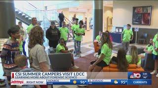 CSI Summer campers visit Louisiana Delta Community College to learn about Forensic Science