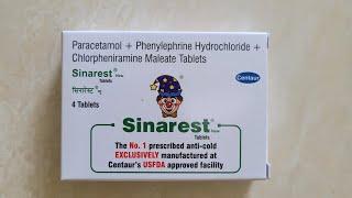 Brand Name Series || Drug #557 || Tab Sinarest || Paracetamol + Phenylephrine || Cold || Rhinitis