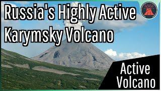 The Active Volcano in Russia; Karymsky