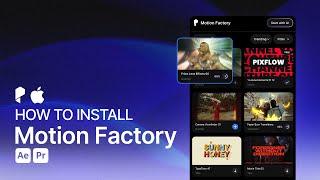 How to Install Motion Factory Plugin FREE 2024 | After Effects & Premiere Pro Tutorial on MAC