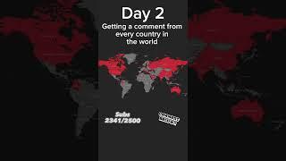 Day 2 of getting a comment from every country in the world