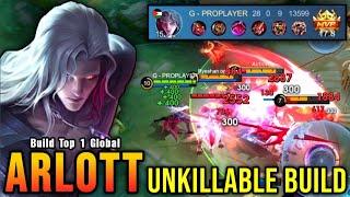 28 Kills No Death!! Arlott with Red Build 100% UNKILLABLE!! - Build Top 1 Global Arlott ~ MLBB