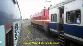 High Speed Parallel Action on Indian Railways: NJP Shatabdi and Patna Jan Shatabdi Overtakes