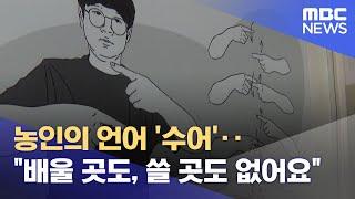 농인의 언어 '수어'‥"배울 곳도, 쓸 곳도 없어요" (2023.02.03/뉴스데스크/MBC)