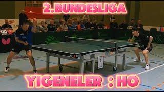 Der Türkischer Nationalspieler mit MA Long Spielstyle T.Yigenler(2314TTR) : J.HO(2333TTR)