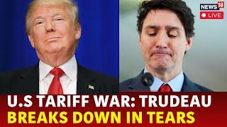 Justin Trudeau Breaks Down Into Tears Over Trump Tariff Policy For Canada | Childcare | Live N18G