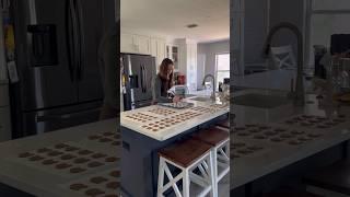 Making the cutest teddy bear macarons!  #asmr #bake #recipe #baking #satisfying #macarons
