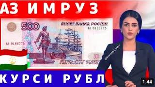 курси руси дар Тоҷикистон 7 09 2024 курби асъор имруз курси имруза доллар рубли сомони хабарҳой Нов