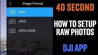 40 Second RAW Setup in DJI How to. No fluff, just info