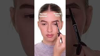 NEW Eyebrow Hack  #shorts #makeup #eyebrows