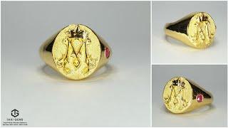 Tahi 7004  - Nhẫn nam vàng 24k | TahiGems - Tahi Phạm.