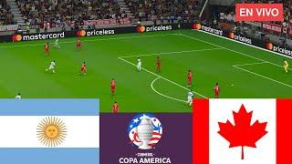 Argentina vs Canadá EN VIVO Copa América 2024 Partido EN VIVO - Videojuegos simulación