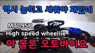 초고속 하이스피드 Y영역 윌리 I 천왕재 와인딩 I 경남권라이더 I YAMAHA MT09SP I WHEELLIE I 윌리