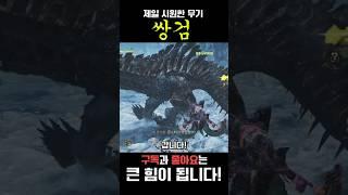 Monster Hunter's Coolest Weapon Double Sword #몬스터헌터와일즈 #monsterhunterwilds