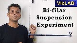 Bi-Filar Suspension Experiment || find Moment of Inertia || Radius of Gyration (Dynamics of Machine)