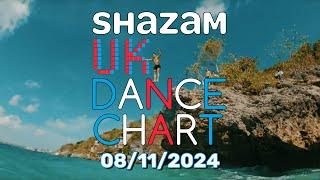  SHAZAM UK DANCE CHART (08/11/2024) | TOP-20 & NEW-ENTRIES OVERVIEW