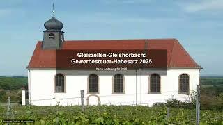 Gleiszellen-Gleishorbach: Gewerbesteuer-Hebesatz 2025 - Gewerbesteuer News