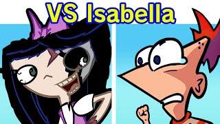 Friday Night Funkin' VS Corrosion Isabella & Lyrics (The Lost episodes of Phineas & Ferb) (FNF Mod)