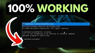 SFC Scannow Not Working in Windows 11 FIXED
