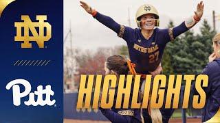 Irish Secure Series with Game 2 Win over Panthers | Highlights vs Pitt | Notre Dame Softball