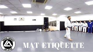 Mat etiquette at Roger Gracie academy