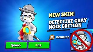 (PATCHED) Get Detective Gray Noir Skin for only 1000 Bling without original bug | Brawl Stars