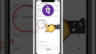 phonepe bank account remove kaise kare | how to remove bank account in phonepe