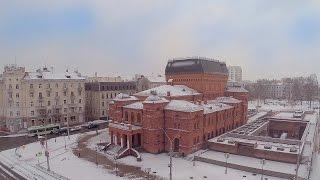 Могилев с высоты птичьего полета. Времена года - Зима