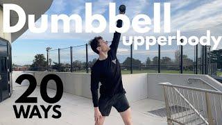 20 Upper Body Dumbbell Exercises - Bootcamp Ideas