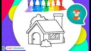 Happy House - For Kids - Youtube For Children  coloring book