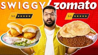 24 Hours Zomato vs Swiggy Challenge  Who Is The BEST ?