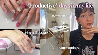 19y/o nail tech in Tokyo ˚୨୧⋆｡˚ ⋆ week in my life + organizing unboxing | gel x nails