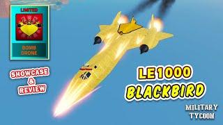 LE1000 Blackbird Showcase & Review | Military Tycoon Roblox