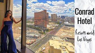 Conrad hotel resorts world Las Vegas | strip view king room