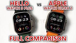 Hello Watch 3 Plus vs Original Apple Watch Ultra 2 - FULL COMPARISON! (watchOS 10, 4GB Storage)