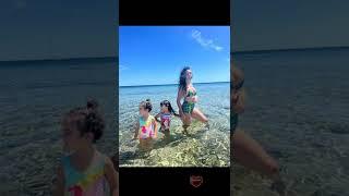 Georgina on vacation in Sardinia with children 