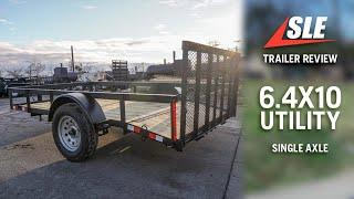 Review of 6.4x10 Dovetail Utility Trailer | #lawncare #sleequipment #trailers