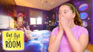 Girl Gets SCI-FI THEMED GALAXY Room Makeover! | Get Out Of My Room | Universal Kids