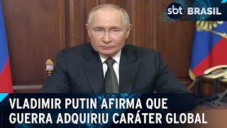 Putin diz que guerra adquiriu caráter global e revela míssil hipersônico | SBT Brasil (22/11/24)