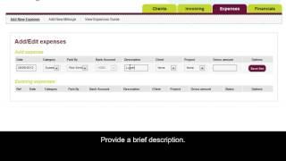 Freestyle Accounting Portal - How to Submit an Expense