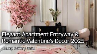 Luxury in Every Detail – Elegant Apartment Entryway & Romantic Valentine’s Decor 2025