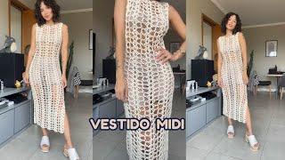 MIDI DRESS - PAP CROCHET Tutorial - Step by step