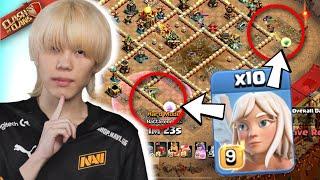 KAZUMA risks $15,000 WAR on Insane 10xHEALER + FIREBALL attack! Clash of Clans