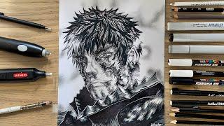 Drawing Guts from Berserk | Kayla Hardy Art