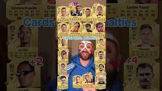 Cards when penalties on eafc25 with Ronaldo Portugal,Yamal Spain and Mbappè France
