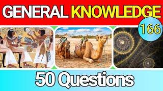 Educational General Knowledge Quiz Trivia 166 | Can You Answer All 50 Questions Correctly? 2024